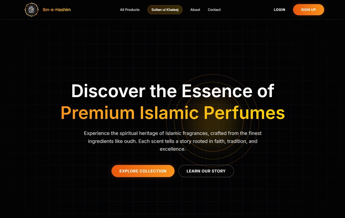 Ibn-e-Hashim desktop view