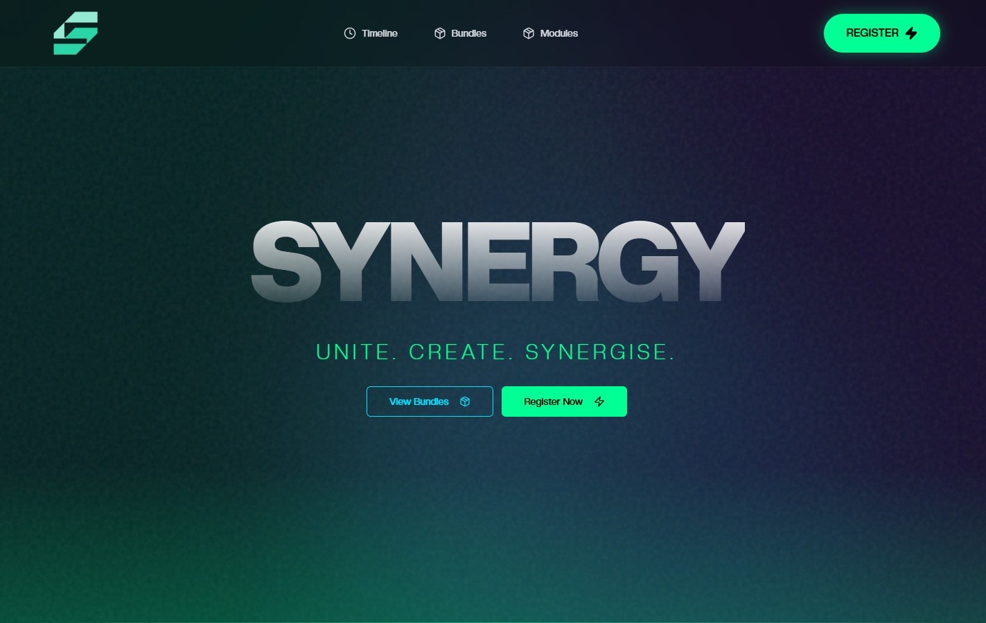 Synergy Event desktop view